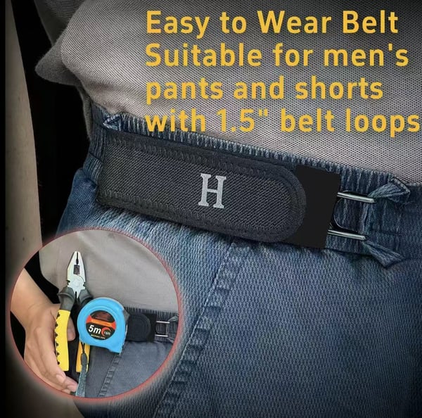 🔥 Tactical Metal Hook Elastic Belt (Unisex) - No Buckle Invisible Design 🔥 | Soft Adjustable Side | 🚨SALE ENDS SOON🚨 - PACK OF 2 @ 599/-